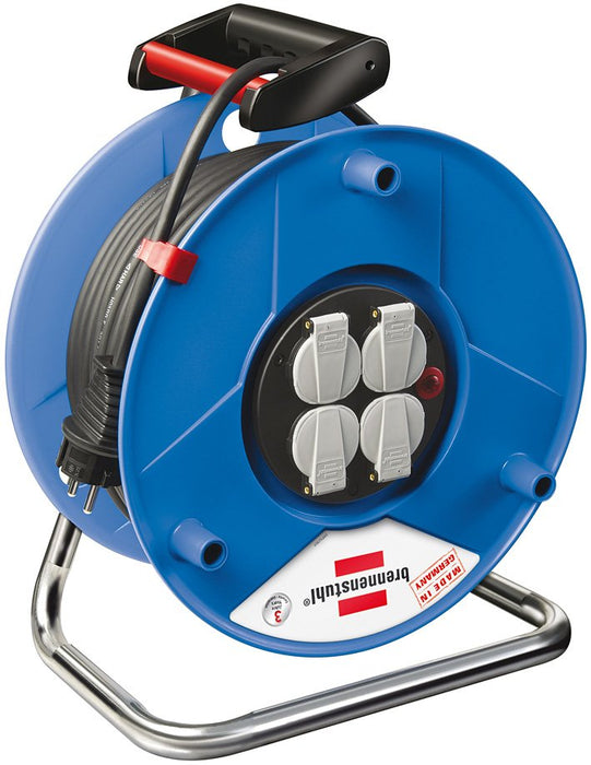EAN 4007123008766 - Brennenstuhl 50m H05VV-F 3G1,5 base múltiple 4 salidas AC Multicolor imagen 1