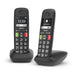 EAN 4250366856063 - Gigaset E290 Duo Terminal de teléfono analógico Identificador de llamadas Negro imagen 2