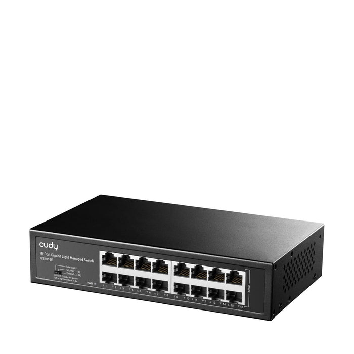 EAN 6971690794033 - Cudy 16-Port Gigabit Easy-Managed Switch, GS1016E 1.0 Gestionado L2 Gigabit Ethernet (10/100/1000) Negro imagen 2