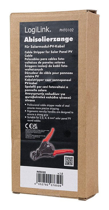 Logilink Pht0102 Crimpadora Herramienta Pelacables Negro, Rojo