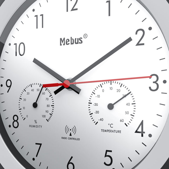 EAN 4007218194497 - Mebus 19449 reloj de mesa o pared Reloj digital Alrededor Negro, Blanco imagen 5