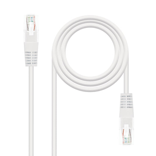 EAN 8433281003439 - Nanocable 10.20.0103-W cable de red Blanco 3 m Cat5e U/UTP (UTP) imagen 1