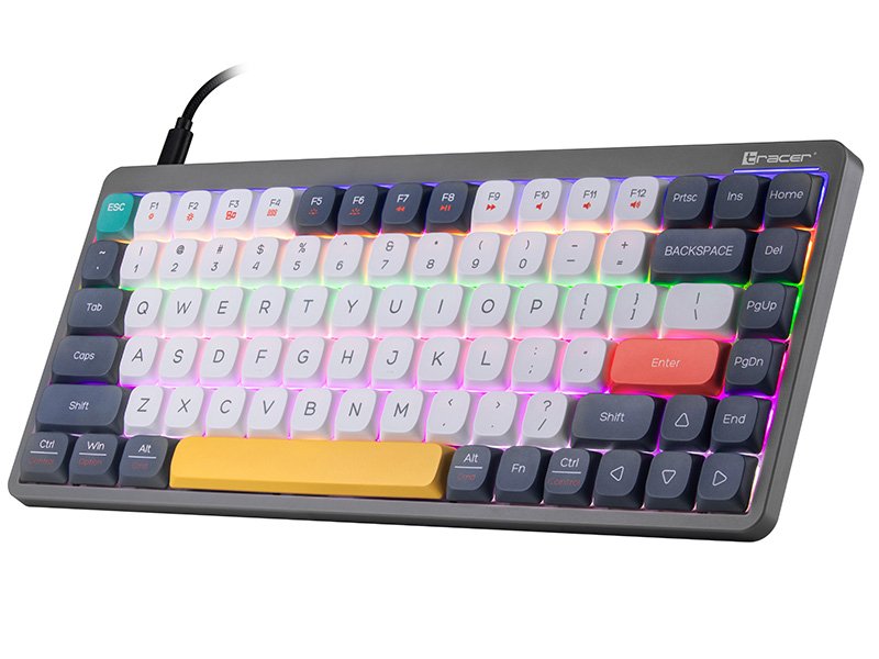 EAN 5907512871614 - Tracer FINA 84 teclado Juego USB + RF Wireless + Bluetooth QWERTY Inglés Gris imagen 5
