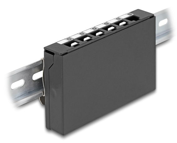 Delock Leergehäuse 6 Port Para Keystone Rj-Module Negro - Ar Montage An Tisch,