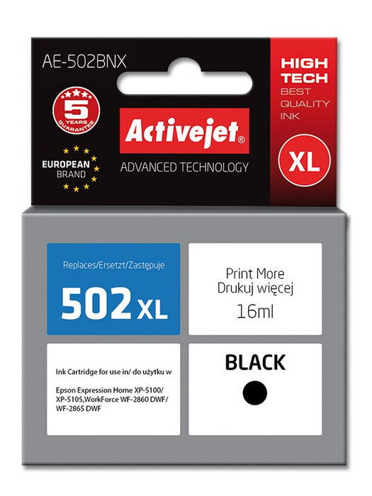 EAN 5901443111412 - Activejet AE-502BNX cartucho de tinta 1 pieza(s) Compatible Alto rendimiento (XL) Negro imagen 1