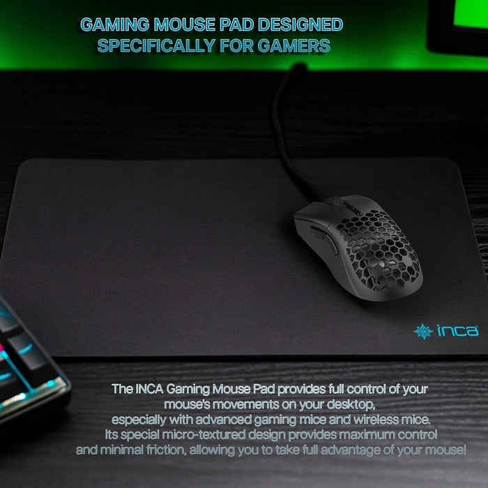 Inca Gaming Alfombrilla Imp-020, 270x350x3mm, Negro