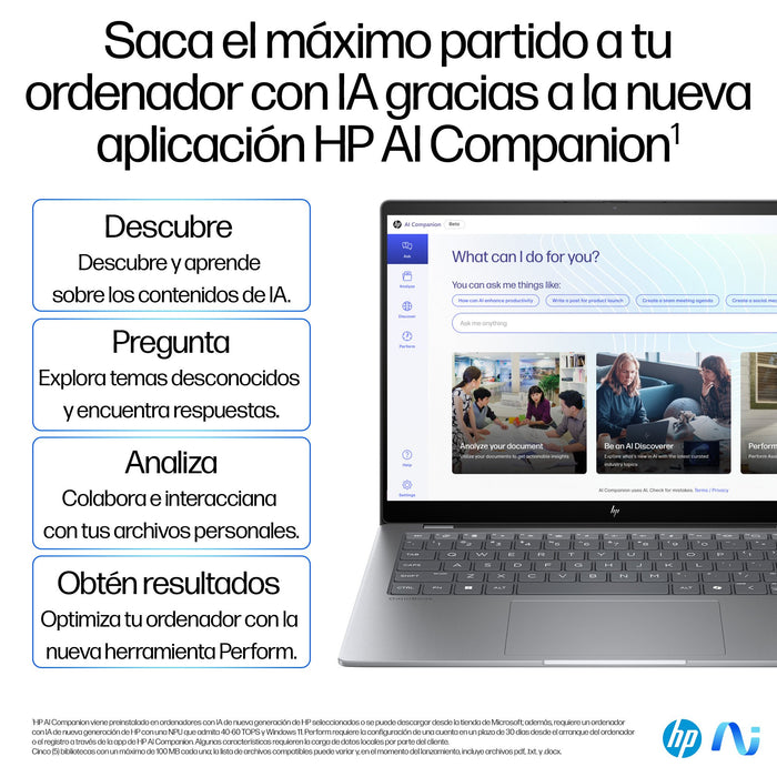 EAN 0198701252214 - HP OmniBook X 14-fe0008ns Copilot+ PC Qualcomm Snapdragon X1E-78-100 Portátil 35,6 cm (14") Pantalla táct imagen 17