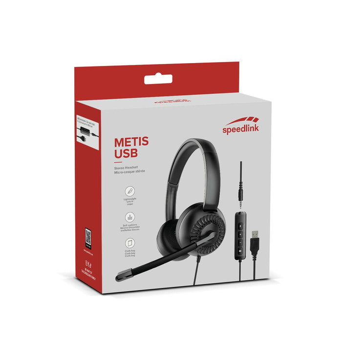 Auriculares  Speedlink Metis  Alámbrico Diadema Juego Usb Tipo A Negro