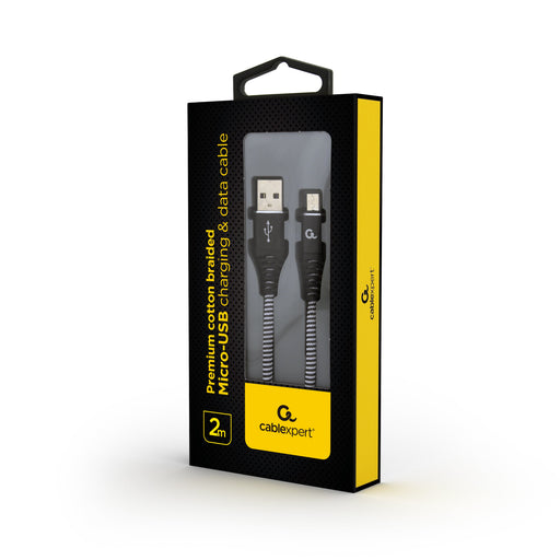 EAN 8716309108201 - Cablexpert CC-USB2B-AMMBM-2M-BW cable USB USB 2.0 USB A Micro-USB B Negro imagen 1