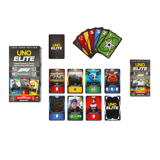 EAN 0194735369751 - Games UNO Elite Formula 1 2025 Core Edition Expansión de juego de cartas Perder las cartas imagen 2