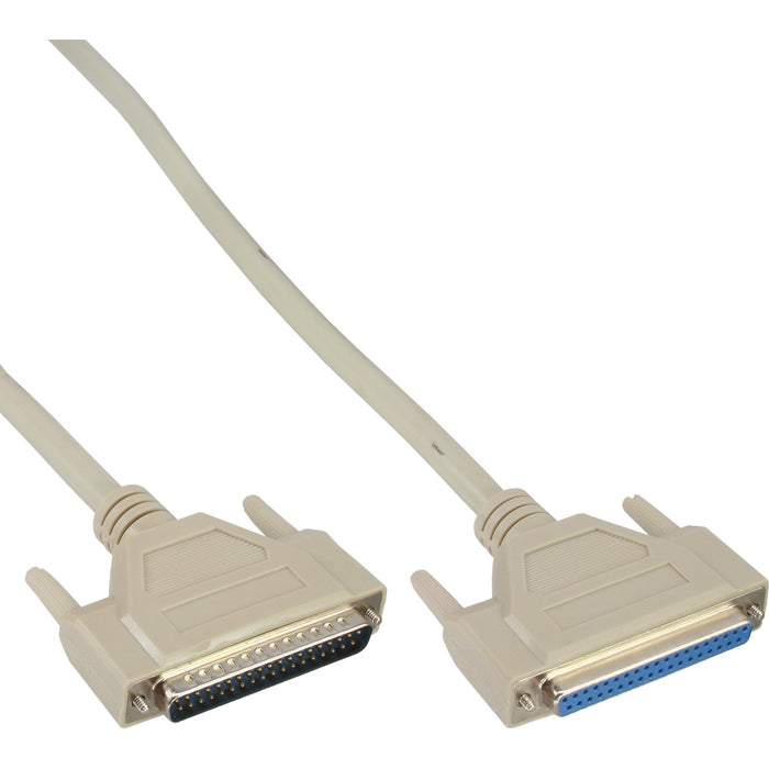 Cable De Extensión Serie Inline Moldeado Db37 Macho A Hembra Directo Gris 1m