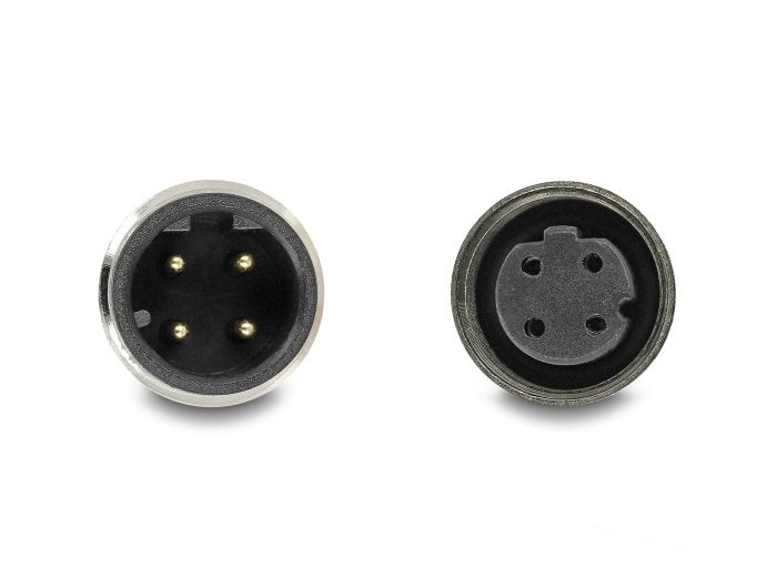 Delock 80844 Cable M12 Codificado D 4 Pin Macho A Hembra Pvc 1 M