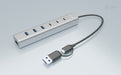 EAN 8595611707193 - i-tec CAHUBMETAL7 hub de interfaz USB 3.2 Gen 1 (3.1 Gen 1) Type-A + Type-C 5 Mbit/s Gris imagen 4