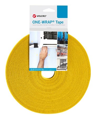Velcro One Wrap Band 20 Mm Breit, Gelb, 25 M
