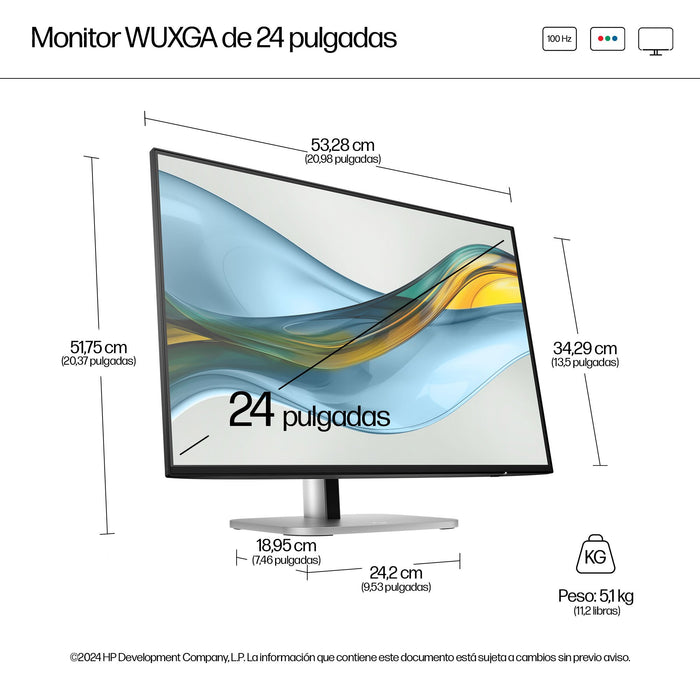 EAN 5715063749852 - HP Series 5 Pro 524pn pantalla para PC 61 cm (24") 1920 x 1200 Pixeles LCD Negro imagen 4