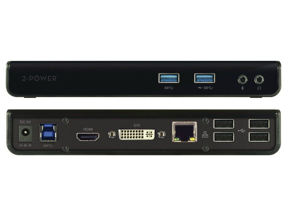 EAN 5055190191569 - 2-Power DOC0110A base para portátil y replicador de puertos Alámbrico USB 3.2 Gen 1 (3.1 Gen 1) Type-B Ne imagen 2