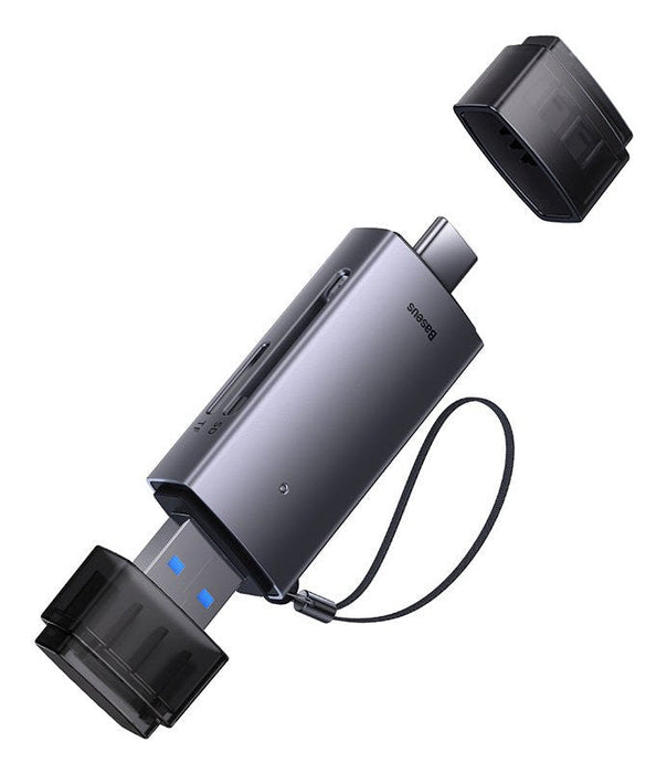 Baseus Card Reader Lite Series Sd / Tf To Usb-A - Type-C Gray (Wkqx060113)