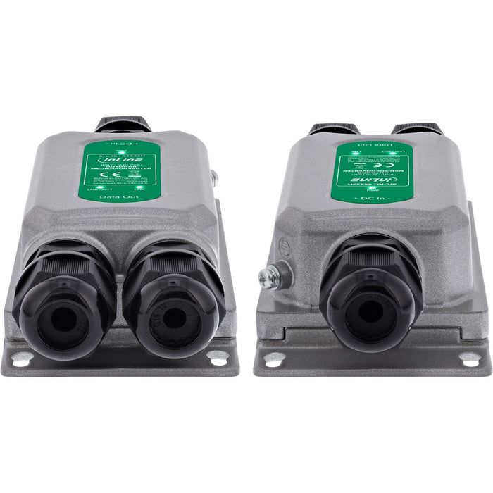 Convertidor De Medios Inline® Poe+ Para Exteriores Ip67 Ik10 1 Gb/S Rj45 Sfp  Inline®