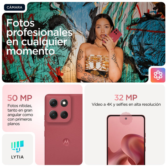 EAN 840023286148 - Motorola moto g86 power 5G 16,9 cm (6.67") SIM doble Android 15 USB Tipo C 8 GB 512 GB 6720 mAh Rosa imagen 26