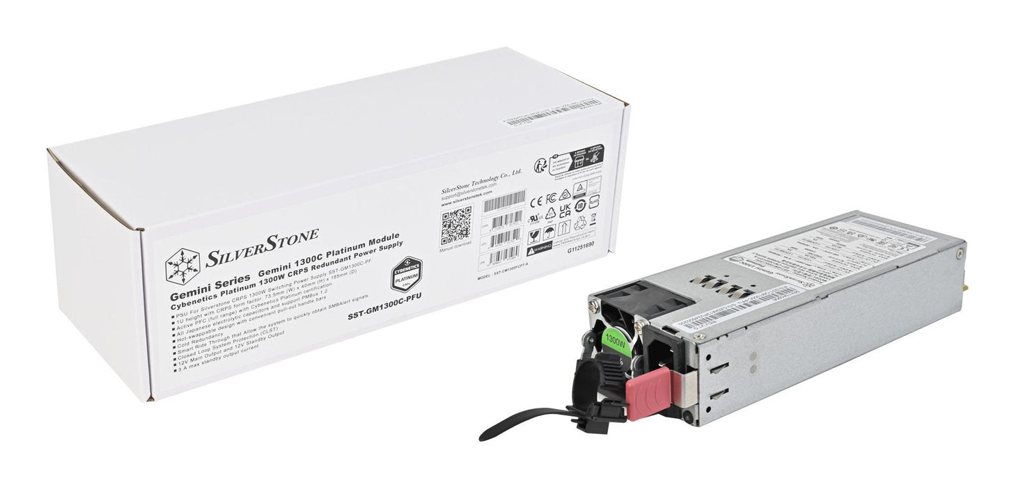 Silverstone Gemini 1300c Platinum, Fuente De Alimentación Para Pc 1300 Vatios Sst-Gm1300c-Pf