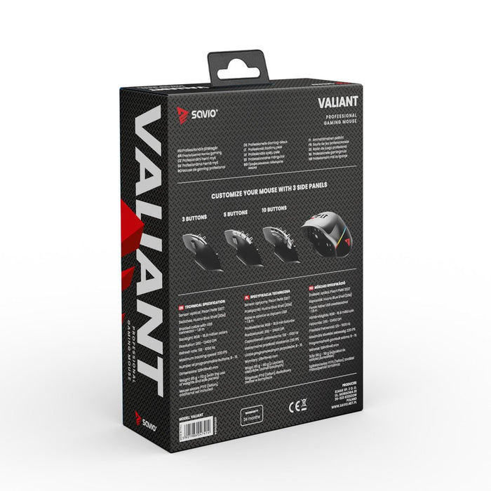 EAN 5901986047414 - Savio Valiant gaming mouse RGB Negro imagen 10