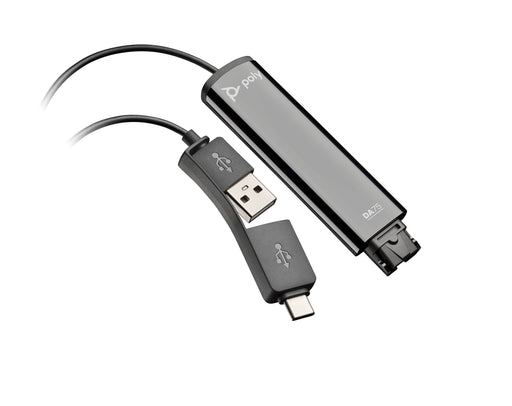 EAN 0197029650054 - HP Poly DA75 USB to QD Black Adapter TAA Adaptador de interfaz imagen 1