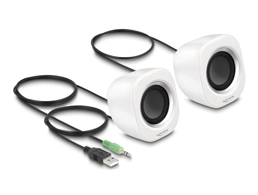 EAN 4043619270088 - DeLOCK 27008 altavoz Plata, Blanco Alámbrico 2 W imagen 2