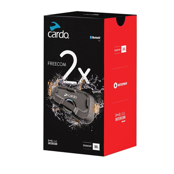 Cardo Frc2x103 Intercomunicador Para Motocicletas 2 Canales 800 M Negro