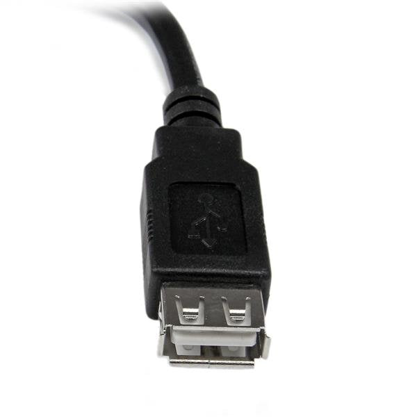 EAN 0065030818544 - StarTech.com USBEXTAA6IN cable USB 0,152 m 0,48 Gbit/s Negro imagen 5