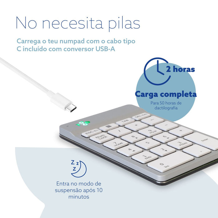 EAN 8719274491910 - R-Go Tools RGOCONMWLWH teclado numérico Portátil imagen 14