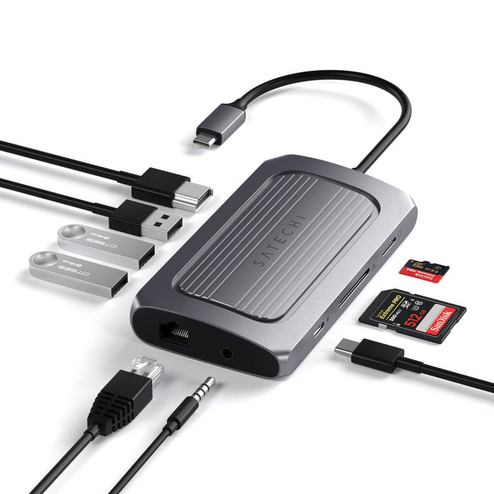 EAN 0810086360383 - Satechi ST-U4MA3M base para portátil y replicador de puertos USB Tipo C Gris imagen 4