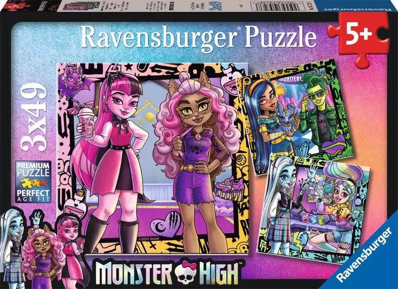 Puzzle Ravensburger Monster High 3x49