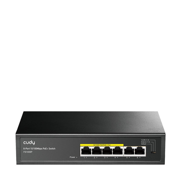 EAN 6971690790264 - Cudy FS1006P switch Fast Ethernet (10/100) Energía sobre Ethernet (PoE) Negro imagen 1