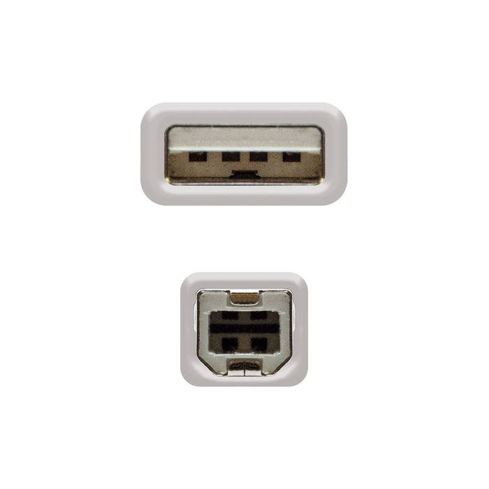 EAN 8433281004368 - Nanocable 10.01.0102 cable USB USB 2.0 1 m USB A USB B imagen 3