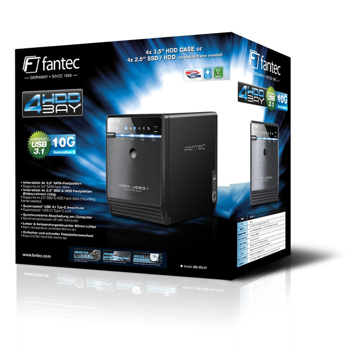 EAN 4250273419719 - Fantec QB-35U31 unidad de disco multiple Negro imagen 5