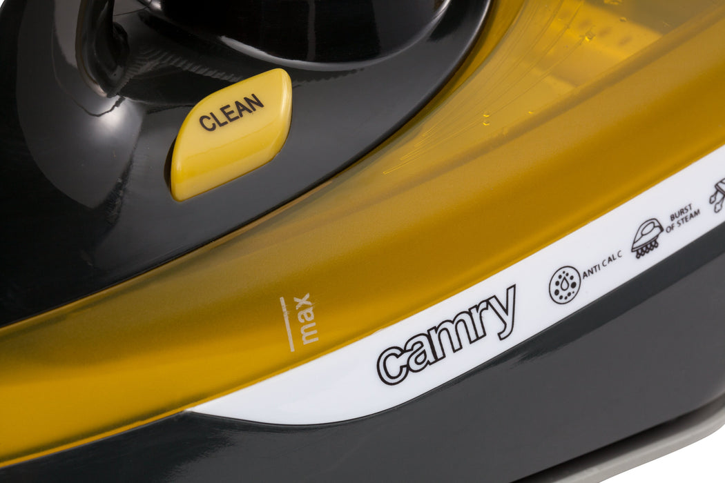 EAN 5908256839373 - Camry Premium CR 5029 plancha Plancha a vapor 2400 W Negro, Amarillo imagen 8