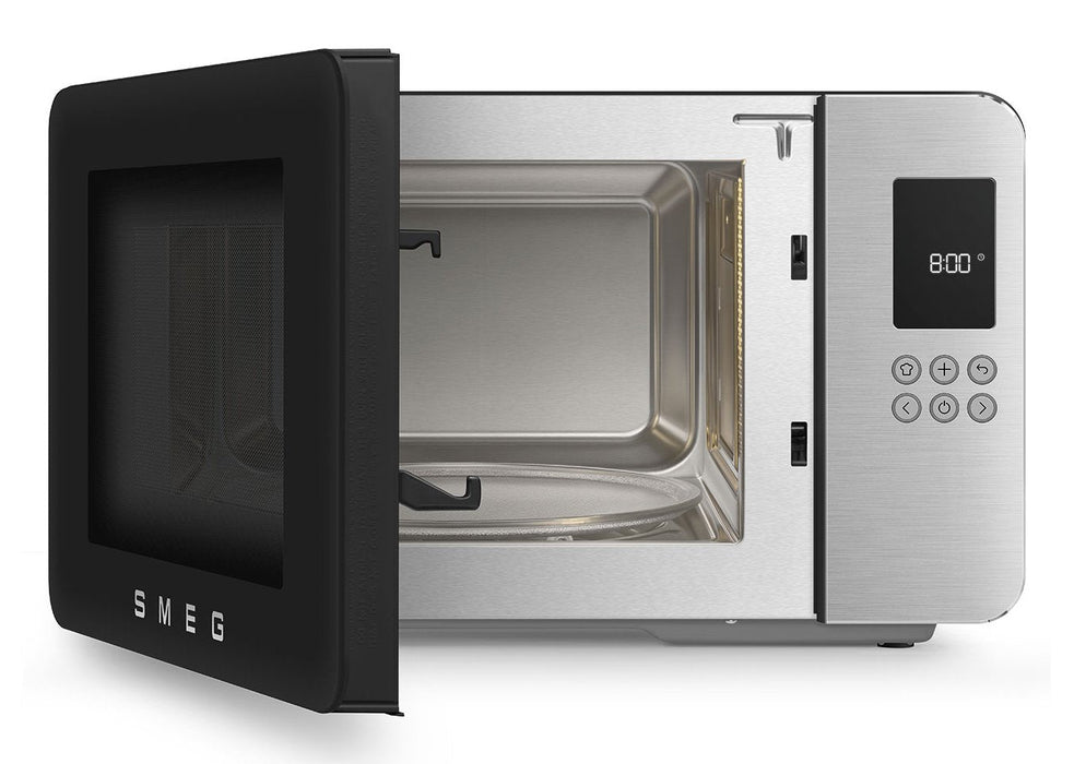 Smeg Mikrowelle M. Grill Moc01blmeu , Negro