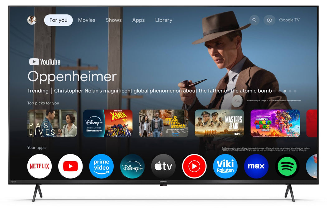 Sharp 55hl4465e, 139,7 Cm (55"), 3840 X 2160 Pixel, Qled, Smart-Tv, Wlan, Negro