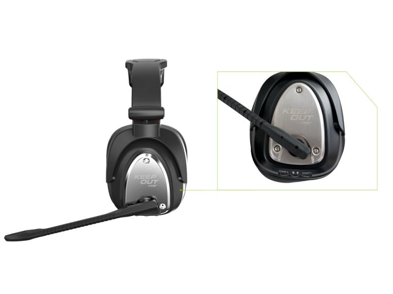EAN 8435099525189 - KeepOut HXAIR auricular y casco Auriculares Inalámbrico Diadema Juego Negro, Plata imagen 3