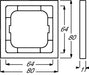 EAN 4011395128299 - Busch-Jaeger 1754-0-4419 placa de pared y cubierta de interruptor Negro imagen 2