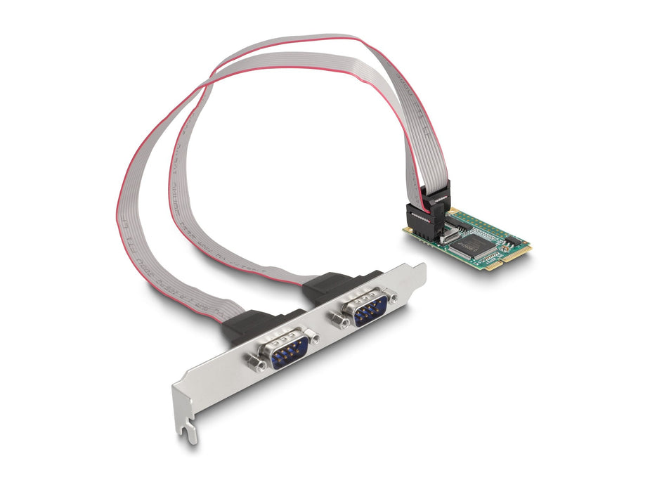 Delock 95273 Tarjeta Mini Pcie A 2 X Serial Rs-232 D-Sub De 9 Pines