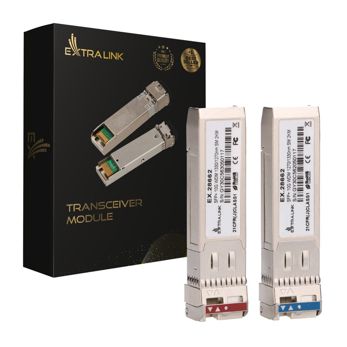 Sfp+ 10g Sfp+ Wdm Module 10gbps 1270 1330nm Single Mode 2km Para