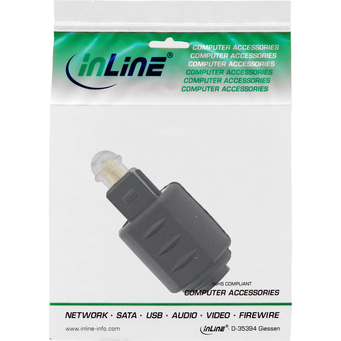 Acoplamiento De Audio Óptico Inline Hembra De 3,5 Mm A Macho Toslink
