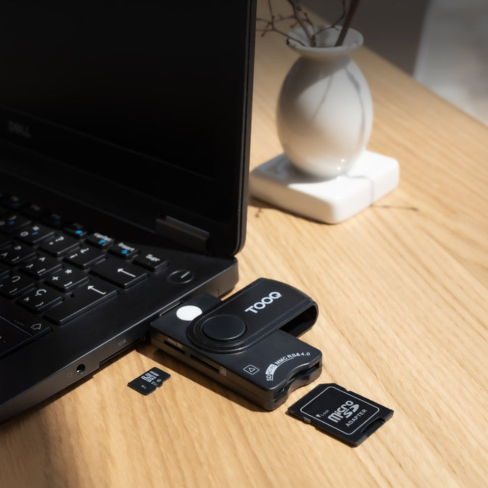 EAN 8433281016309 - TooQ TQR-3012B lector de tarjeta inteligente USB 2.0 imagen 5