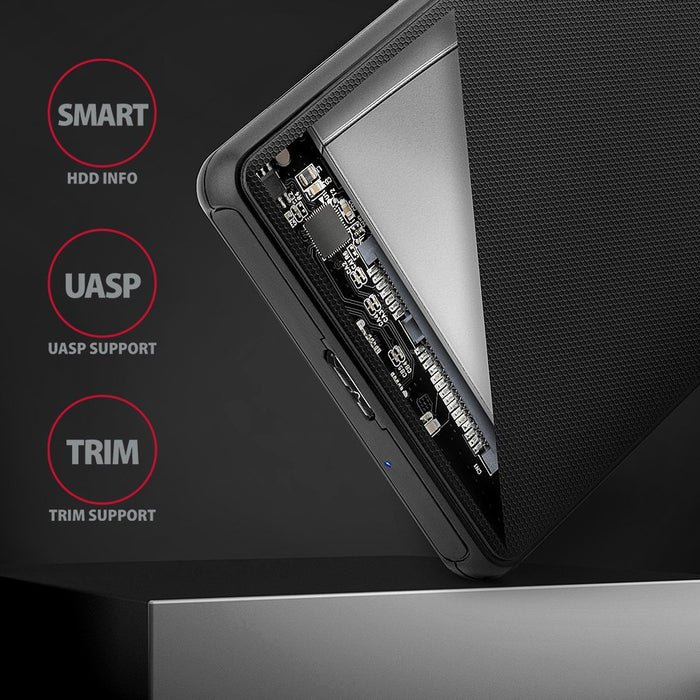EAN 8595247905826 - Axagon EE25-SL caja para disco duro externo Carcasa de disco duro/SSD Negro 2.5" imagen 4