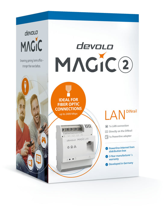 EAN 4250059685284 - Devolo Magic 2 LAN DINrail 2400 Mbit/s Ethernet Blanco 1 pieza(s) imagen 2