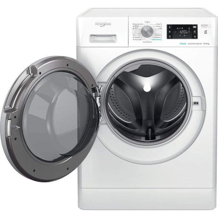 EAN 8003437057328 - Whirlpool FFWDB 864489 SV EE lavadora-secadora Independiente Carga frontal Blanco imagen 3