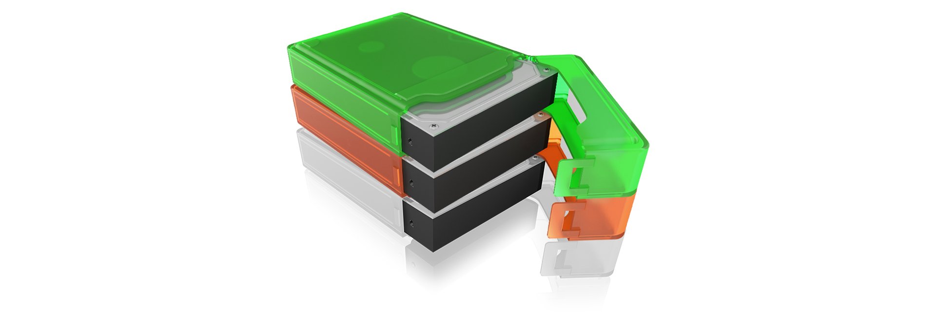 EAN 4250078171126 - ICY BOX IB-AC602b-6 Funda de protección Plástico Azul, Verde, Gris, Naranja, Rojo, Blanco imagen 3