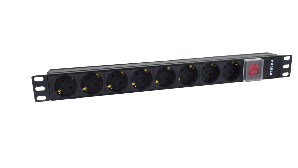EAN 5605922051229 - Phasak BNS 1520 limitador de tensión Negro 8 salidas AC 250 V 2 m imagen 3
