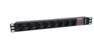 EAN 5605922051229 - Phasak BNS 1520 limitador de tensión Negro 8 salidas AC 250 V 2 m imagen 3